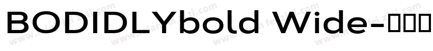 BODIDLYbold Wide字体转换